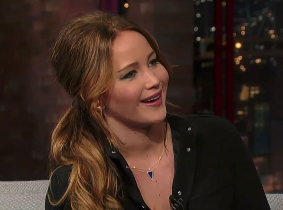Jennifer Lawrence, David Letterman Show Jennifer Lawrence, David Letterman Show